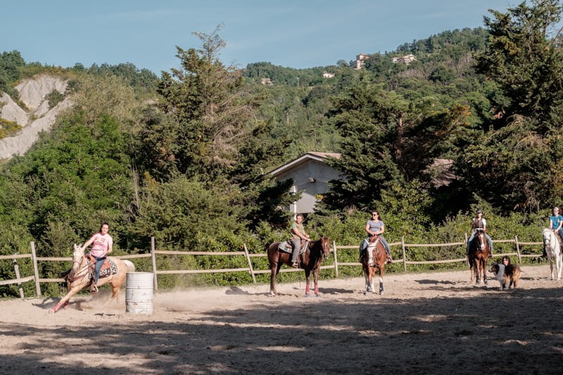 Scuola di Barrel Racing maneggio Il Ranch Bologna