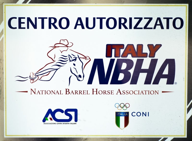 Logo NBHA National Barrel Horse Association maneggio Il Ranch Bologna