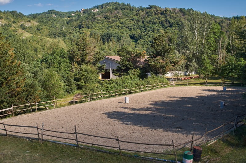Maneggio esterno in sabbia centro ippico Il Ranch Bologna