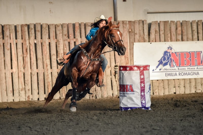 Istruttore di Barrel Racing e Pole Bending Rossella Graziani